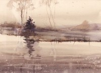 Arif Ansari, 11 x 15 Inch, Watercolor on Paper, Landscape Painting, AC-AAR-070